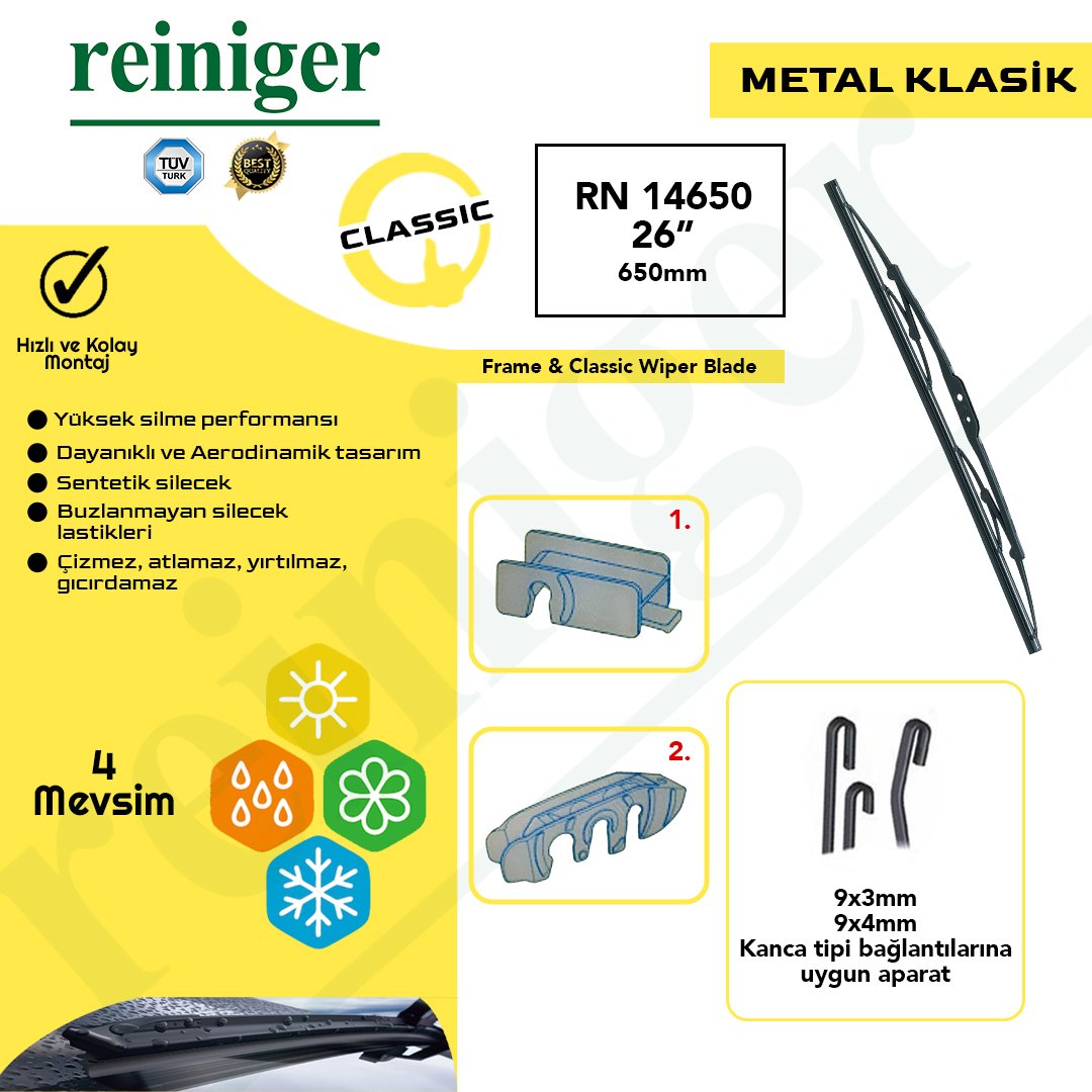 Reiniger Metal Klasik Silecek Süpürgesi — görsel 11