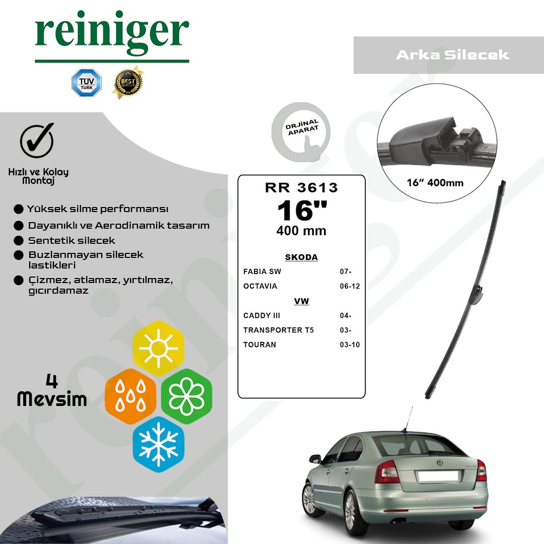 Reiniger Arka Silecek Süpürgesi 40 cm RR3613