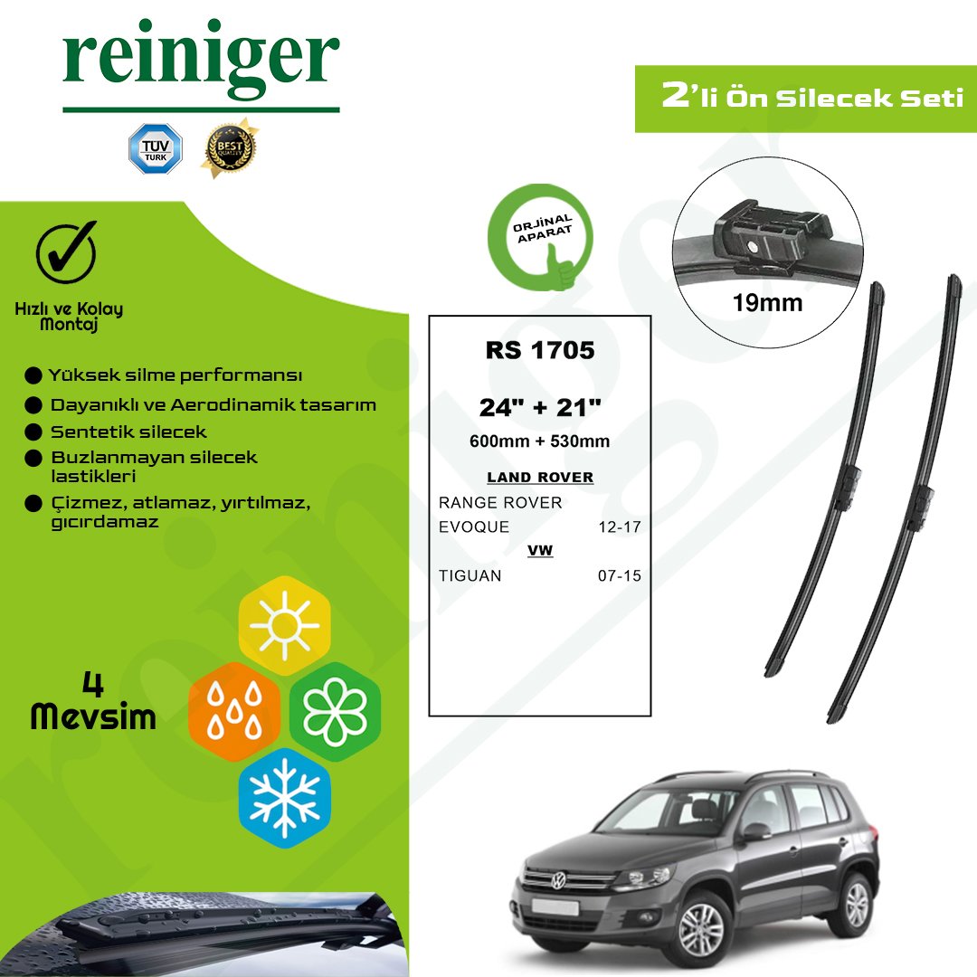 Reiniger Volkswagen Tiguan (2007-2015) Ön Silecek Takımı